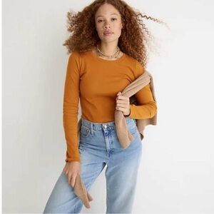 New w tag: J. Crew perfect fit long sleeve tee-shirt, 100% cotton